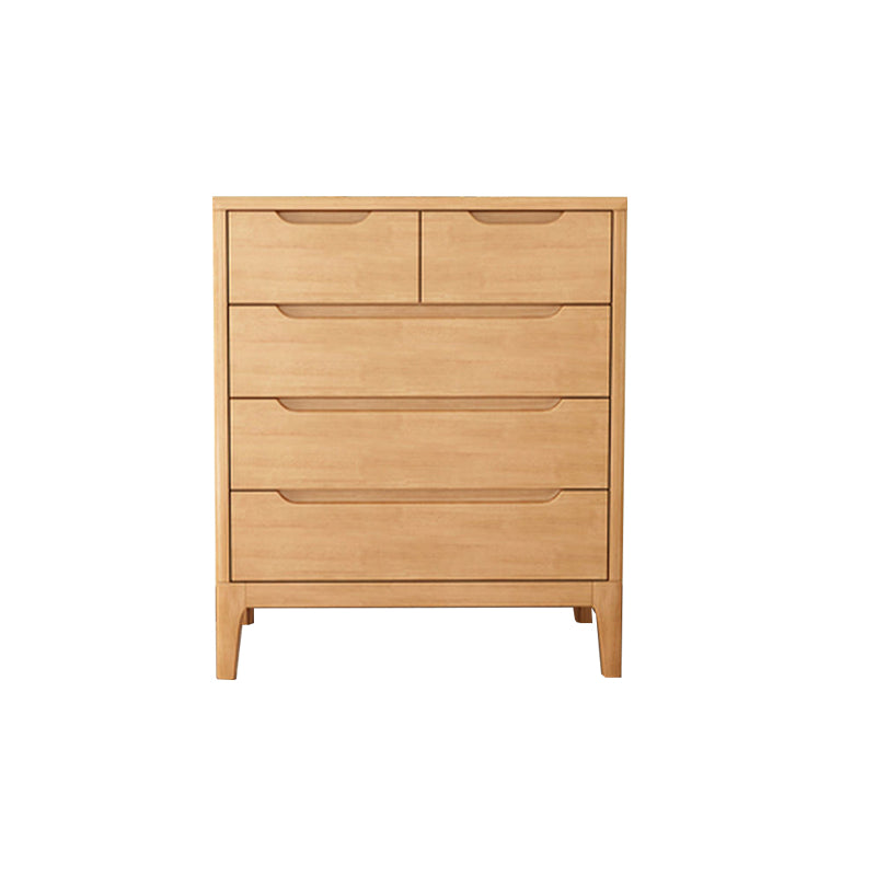 Solid Wood Storage Chest Dresser Modern Storage Chest with Drawers for Bedroom