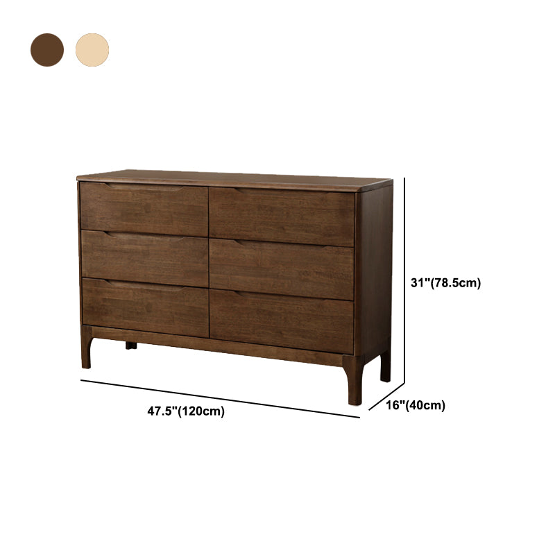 Solid Wood Storage Chest Dresser Modern Storage Chest with Drawers for Bedroom