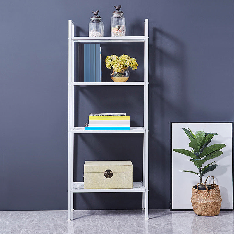 Modern Style 4 Levels Bookcase Open Back 59" H X 14" W Ladder Bookshelf