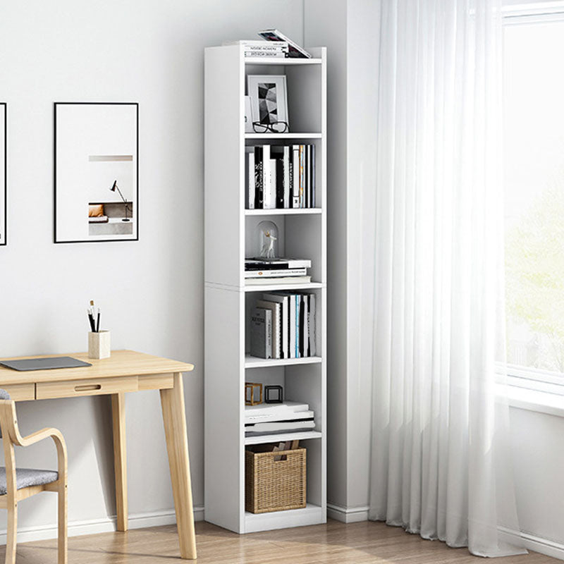 Modern Style Standard Bookcase Engineered Wood Closed Back Bookshelf