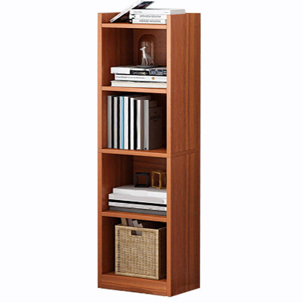 Modern Style Standard Bookcase Engineered Wood Closed Back Bookshelf