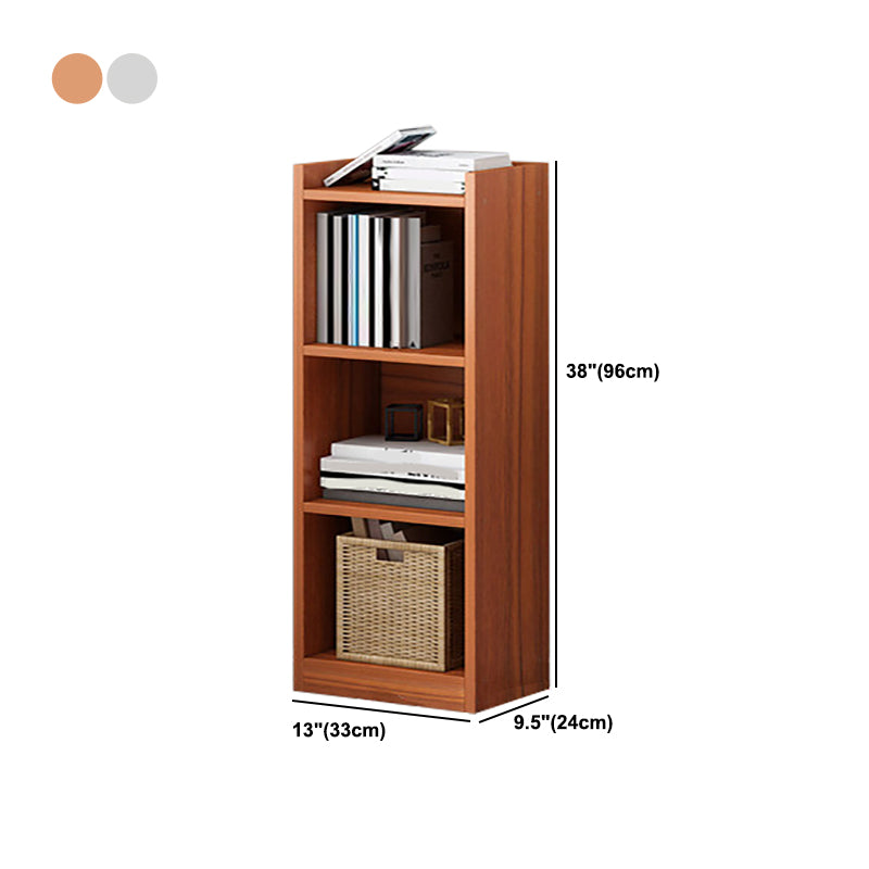 Modern Style Standard Bookcase Engineered Wood Closed Back Bookshelf