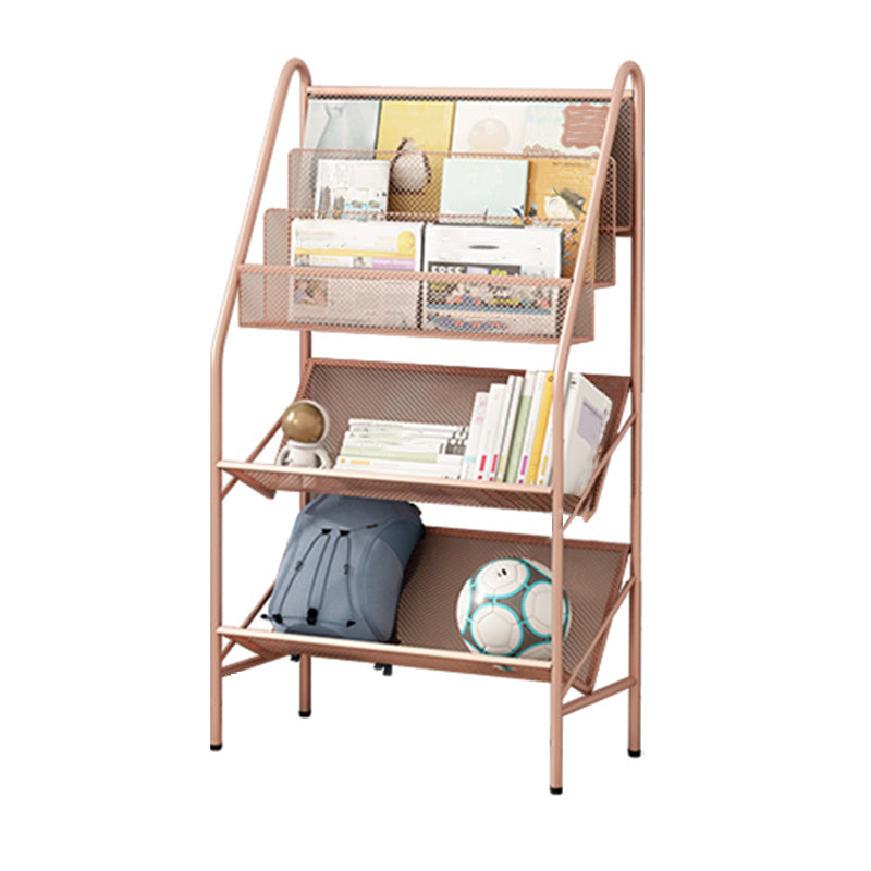 Modern Metal Book Shelf Etagere Multi Tiers Bookcase 11" Wide for Study Room