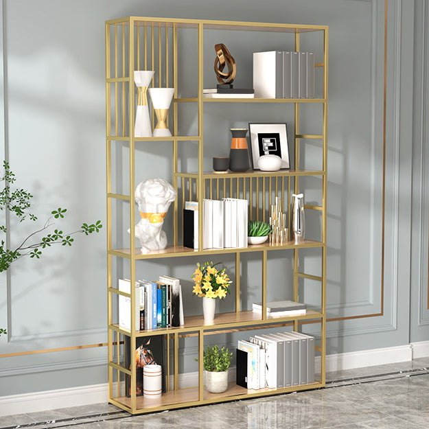 Metal Open Bookcase Scandinavian Bookshelf with Shelves for Office