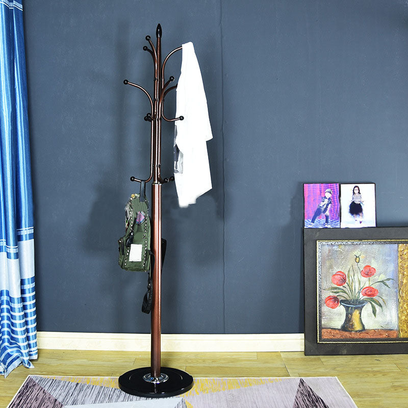 Modern Coat Rack Metal Free Standing No Distressed 9 Hooks Hall Stand