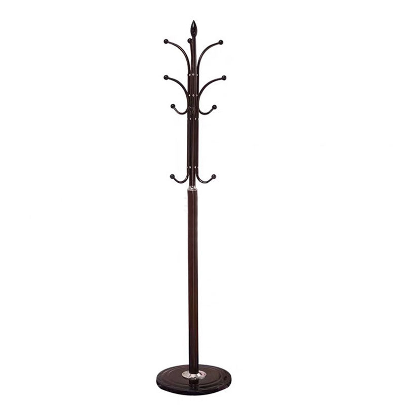 Modern Coat Rack Metal Free Standing No Distressed 9 Hooks Hall Stand