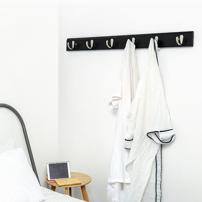 Modern Wooden Coat Hanger Wall-Mounted Hooks Hall Tree Coat Rack