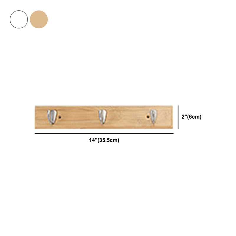 Modern Wooden Coat Hanger Wall-Mounted Hooks Hall Tree Coat Rack