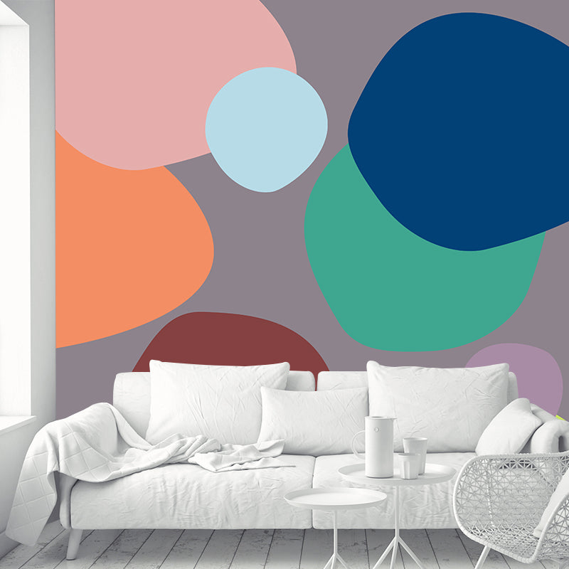 Illustration Stain Resistant Mural Wallpaper Abstract Geometry Living Room Wall Mural