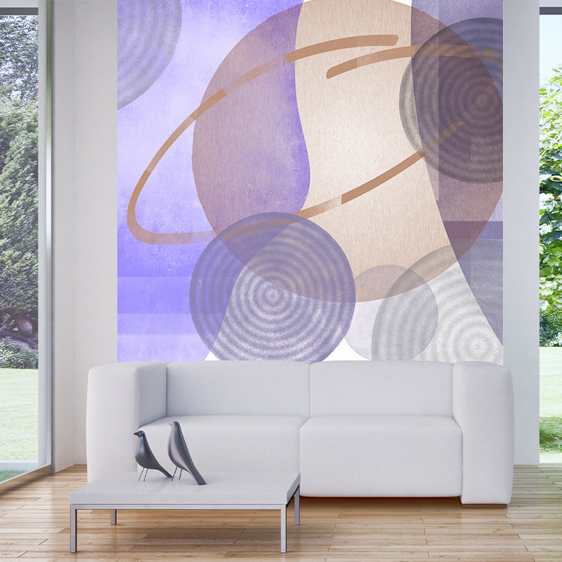 Illustration Stain Resistant Mural Wallpaper Abstract Geometry Living Room Wall Mural