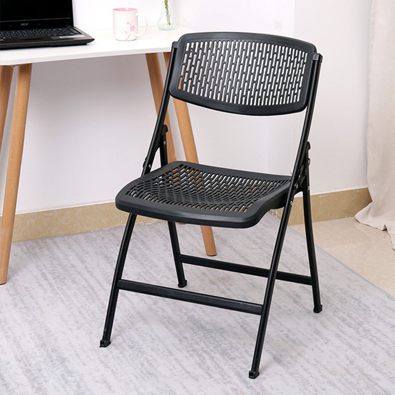 Modern Armless Conference Chair Plastic No Wheels Office Chair