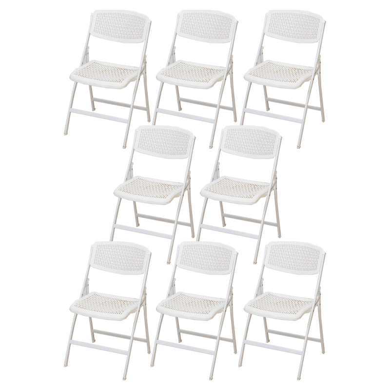 Modern Armless Conference Chair Plastic No Wheels Office Chair