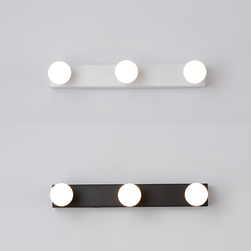 Modern Bath Vanity Lighting Metal White/Black Light for Bathroom