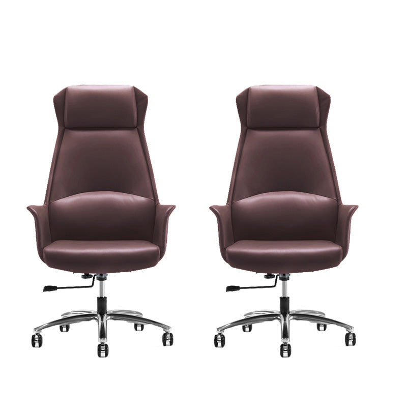 High Back Leather Management Office Chair Executive Swivel Office Chair