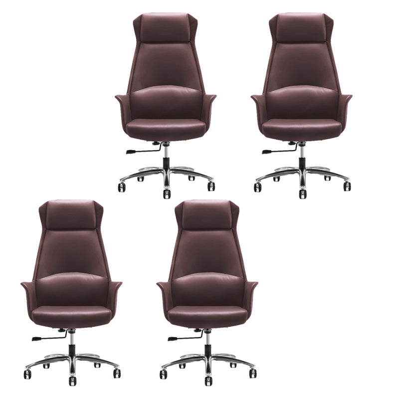 High Back Leather Management Office Chair Executive Swivel Office Chair