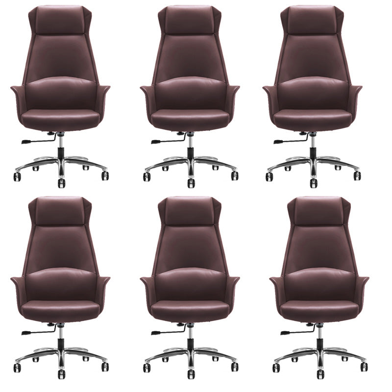 High Back Leather Management Office Chair Executive Swivel Office Chair