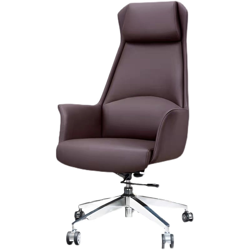 High Back Leather Management Office Chair Executive Swivel Office Chair