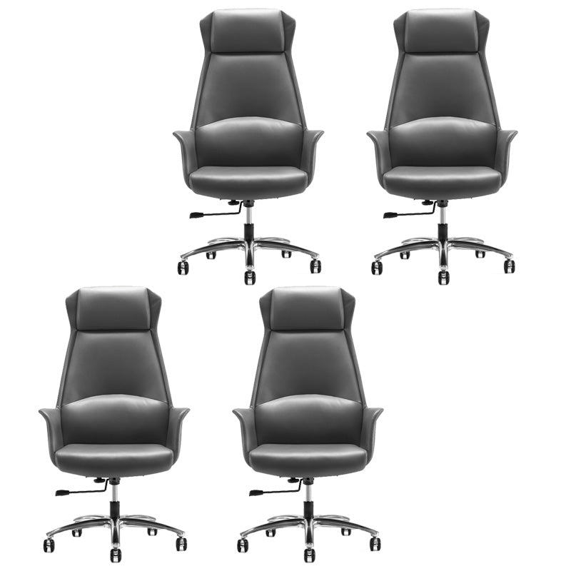 High Back Leather Management Office Chair Executive Swivel Office Chair