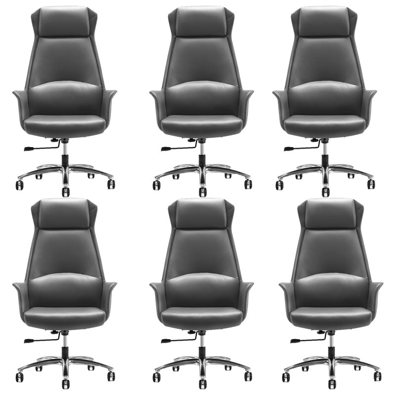 High Back Leather Management Office Chair Executive Swivel Office Chair