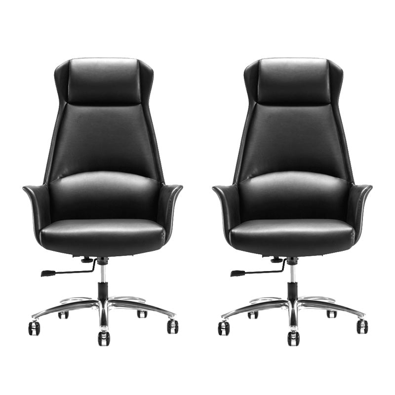 High Back Leather Management Office Chair Executive Swivel Office Chair