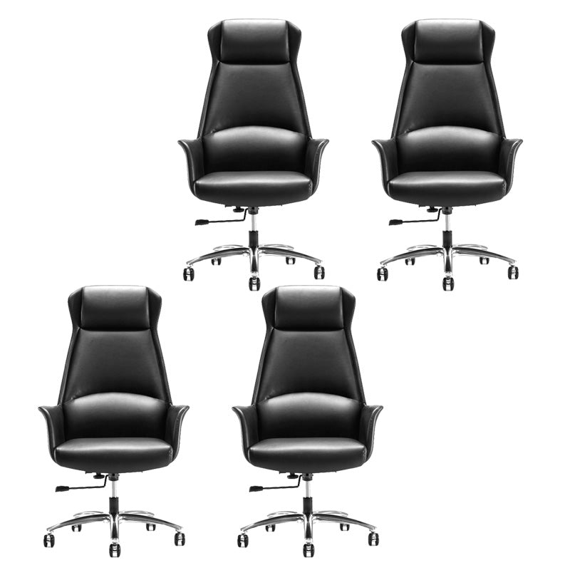 High Back Leather Management Office Chair Executive Swivel Office Chair