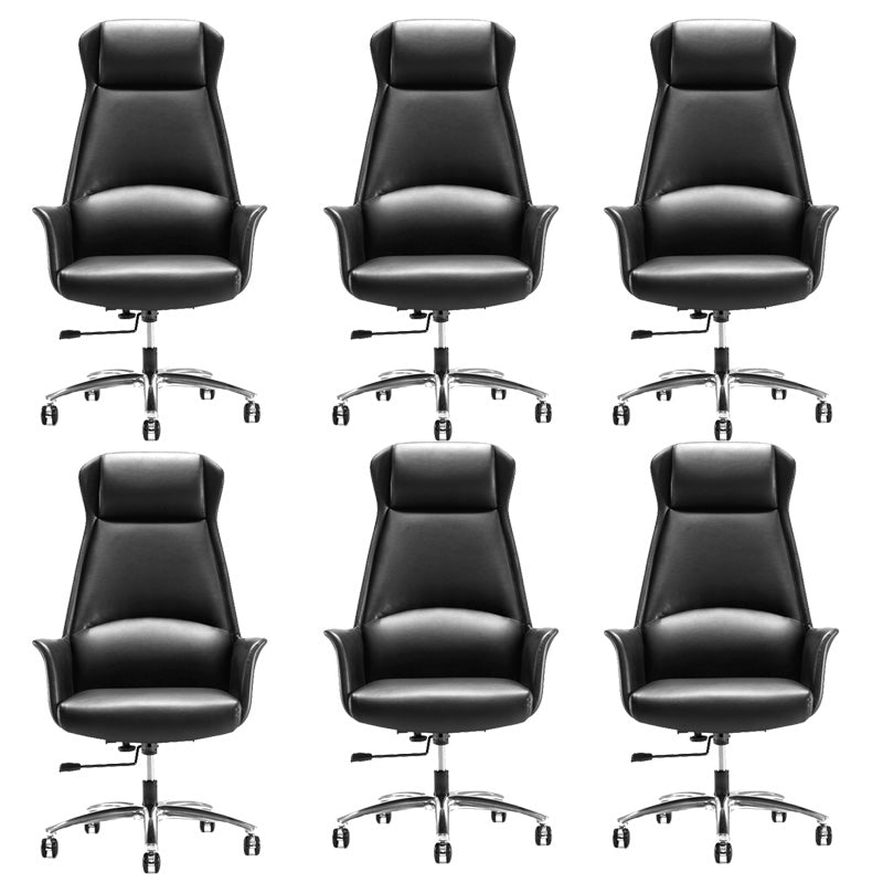 High Back Leather Management Office Chair Executive Swivel Office Chair