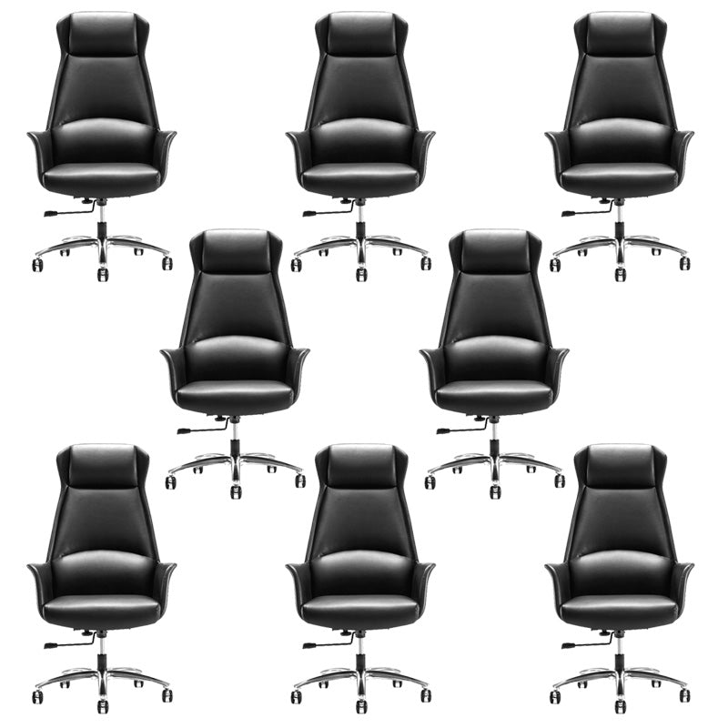 High Back Leather Management Office Chair Executive Swivel Office Chair