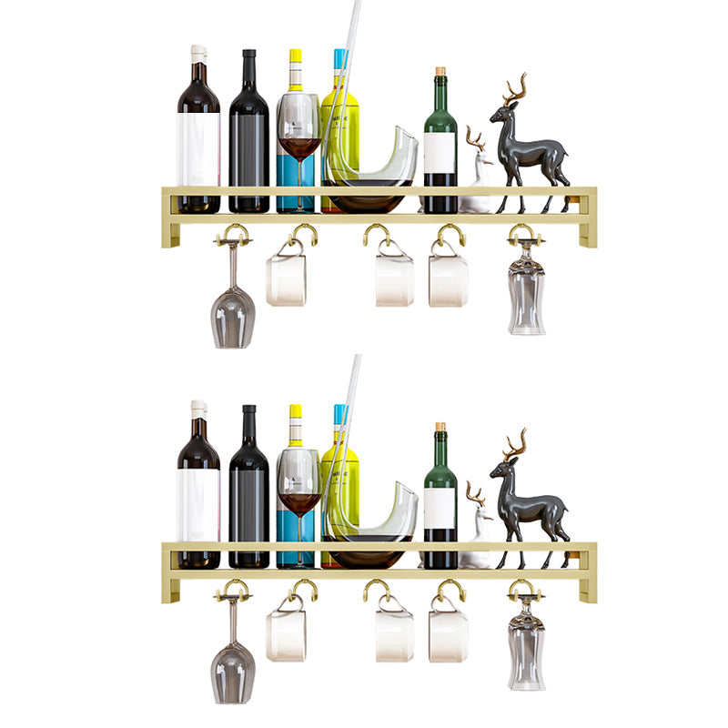 Modern Metal Wall Mounted Wine Holds up to 36 Bottles Wine Racks