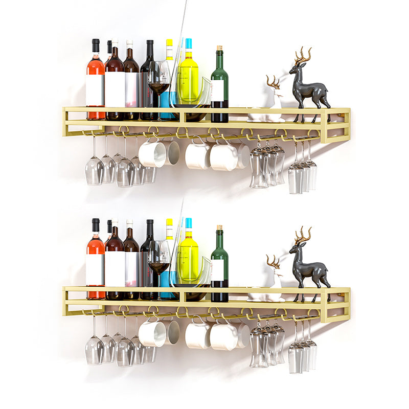 Modern Metal Wall Mounted Wine Holds up to 36 Bottles Wine Racks