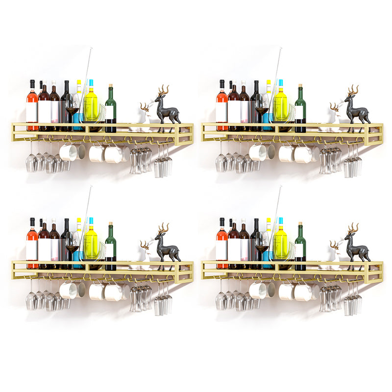 Modern Metal Wall Mounted Wine Holds up to 36 Bottles Wine Racks