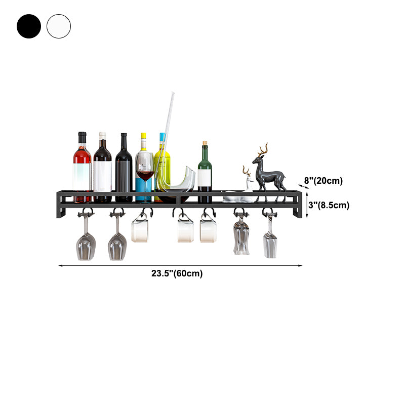 Modern Metal Wall Mounted Wine Holds up to 36 Bottles Wine Racks