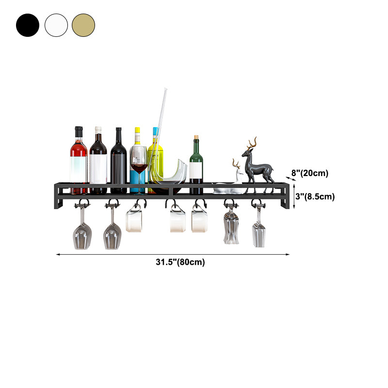 Modern Metal Wall Mounted Wine Holds up to 36 Bottles Wine Racks