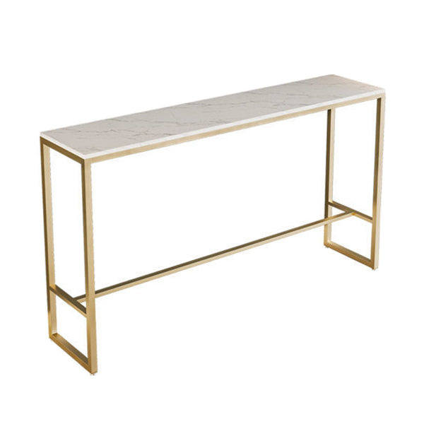 Nordic Glam Style Stone Bar Counter Table Rectangle Bar Counter Table