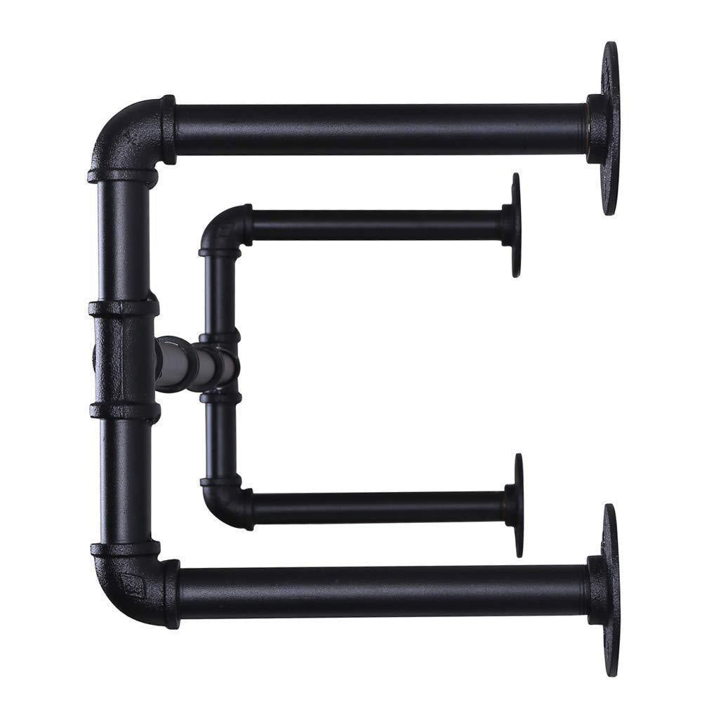 Industrial Style Coat Hanger Metal Water Pipe Wall Mounted Coat Rack