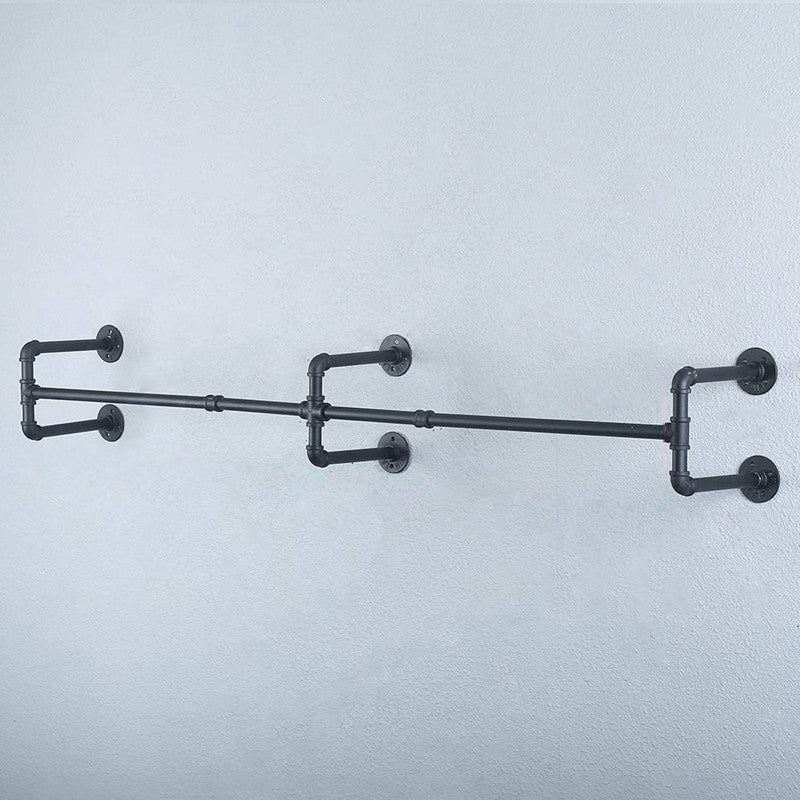 Industrial Style Coat Hanger Metal Water Pipe Wall Mounted Coat Rack