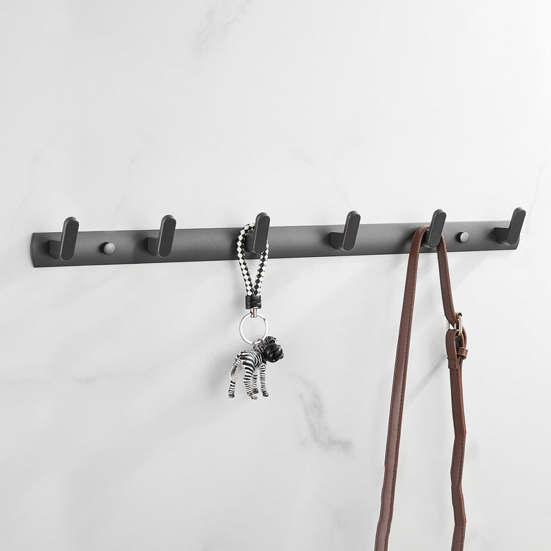 Stainless Steel Hall Stand Entryway Kit Wall-Mounted Hooks Coat Rack