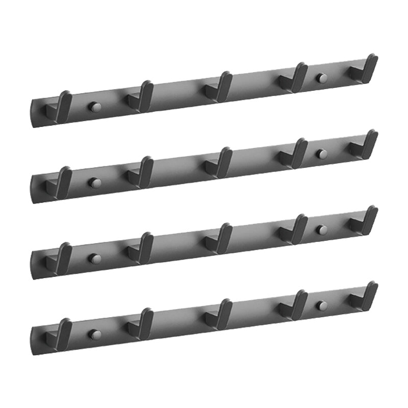 Stainless Steel Hall Stand Entryway Kit Wall-Mounted Hooks Coat Rack