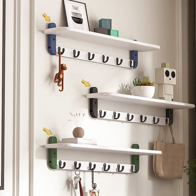 Industrial Entryway Kit Metal Wall Mounted Hooks Shelving Included Hall Stand