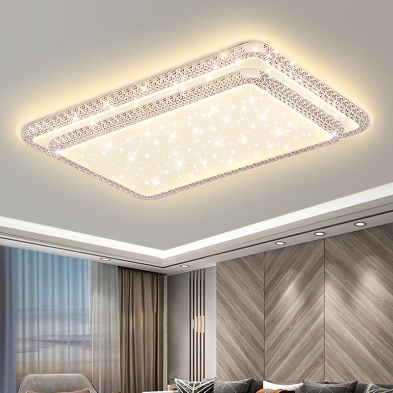 Contemporary Ceiling Light Multi-Layer LED Flush Mount Light for Living Room