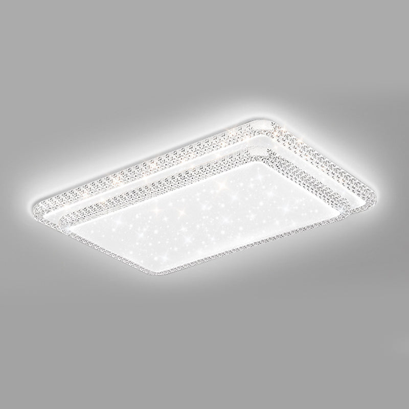 Contemporary Ceiling Light Multi-Layer LED Flush Mount Light for Living Room