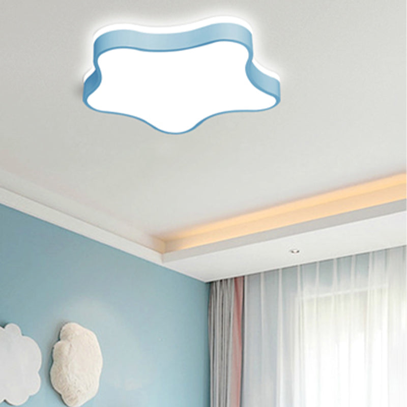 Multi-Color Flush Lamp Modern Style Flush Mount Light Fixtures for Kids Room