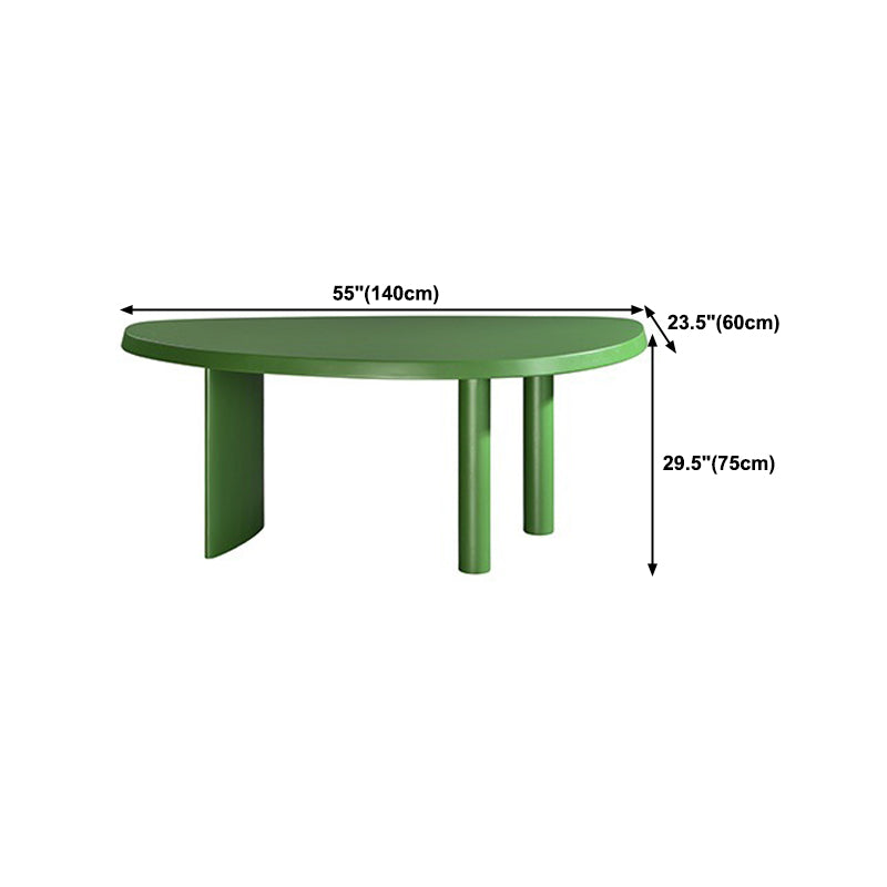 29.5" H Contemporary Simple Style Writing Desk Irregular Shape Wooden Office Desk