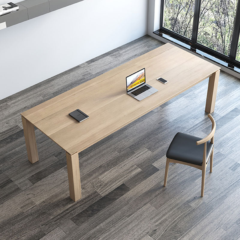 Simple Modern Office Table 30-inch Height Pine Desk for Home