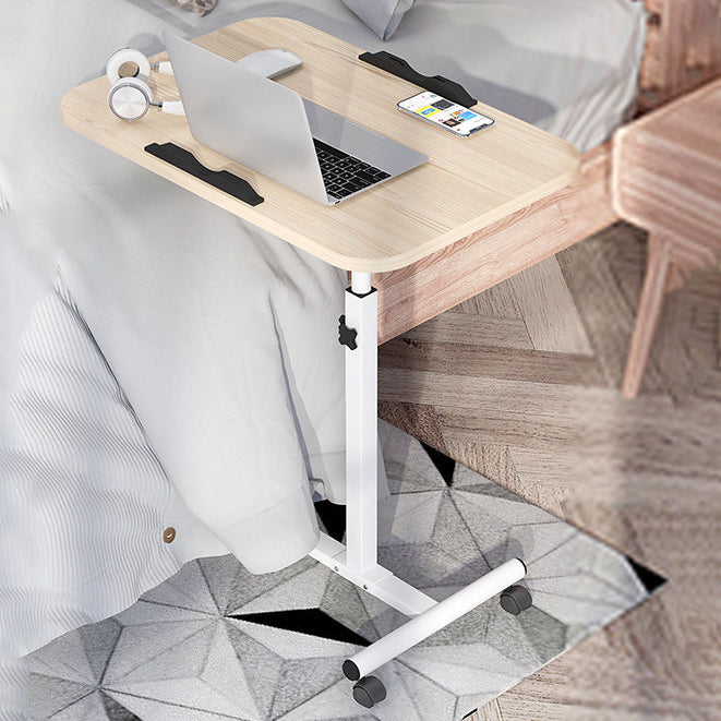 Modern Hight Adjustable Desk Home Curved Desktop Writing Desk with Caster Wheels