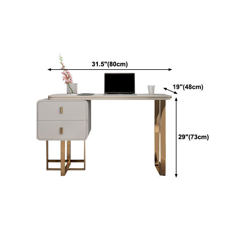 Wooden Work Table Home Office Luxury Rectangular Writing Desk