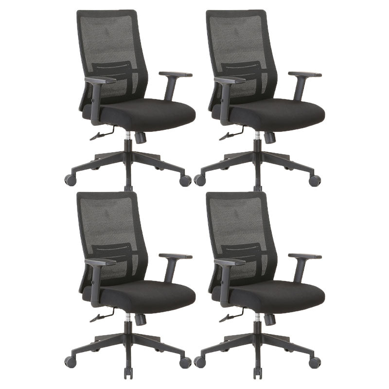 Modern Mesh Computer Chair Mid Back Chair with Wheels No Distressing