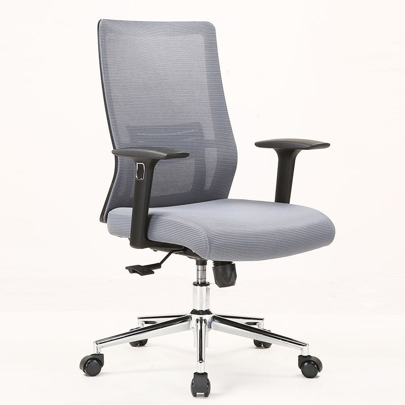 Modern Mesh Computer Chair Mid Back Chair with Wheels No Distressing