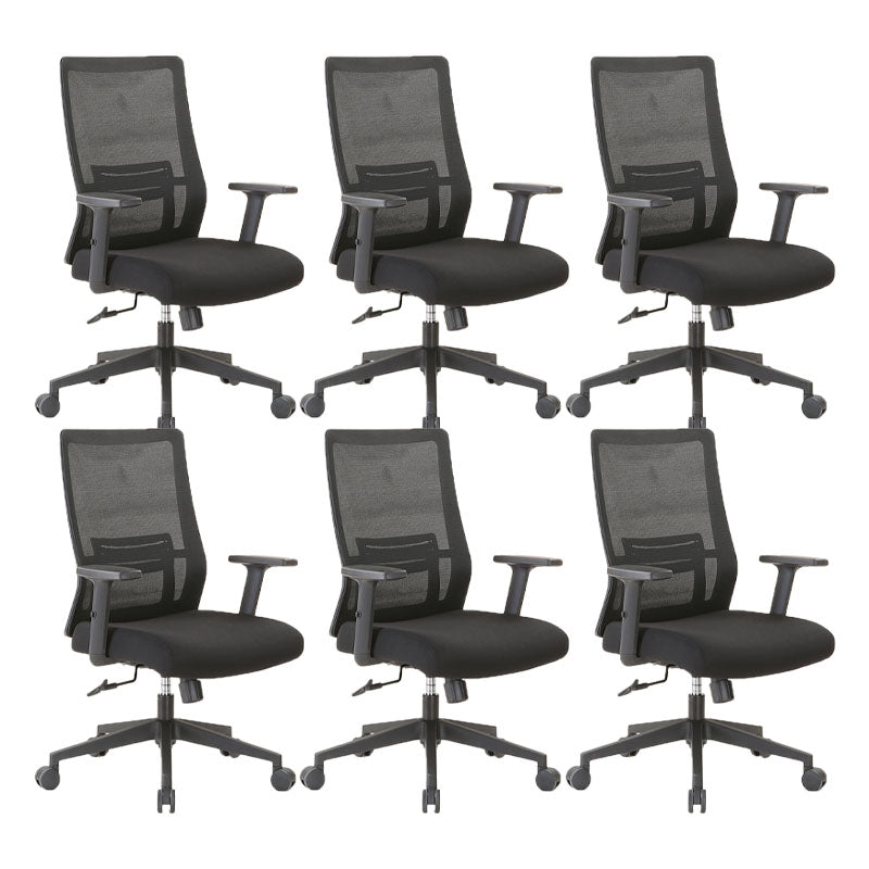 Modern Mesh Computer Chair Mid Back Chair with Wheels No Distressing