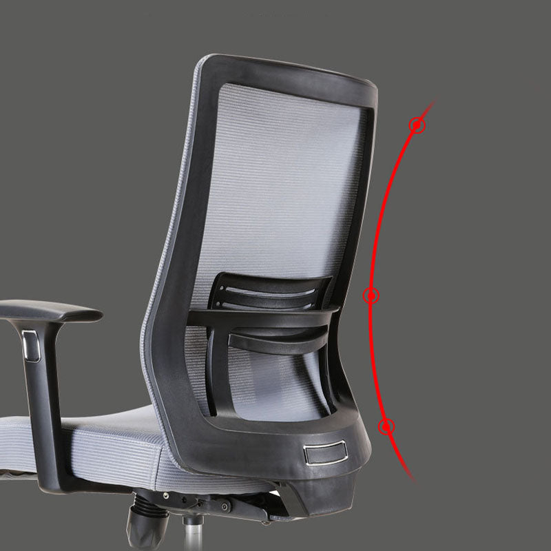 Modern Mesh Computer Chair Mid Back Chair with Wheels No Distressing