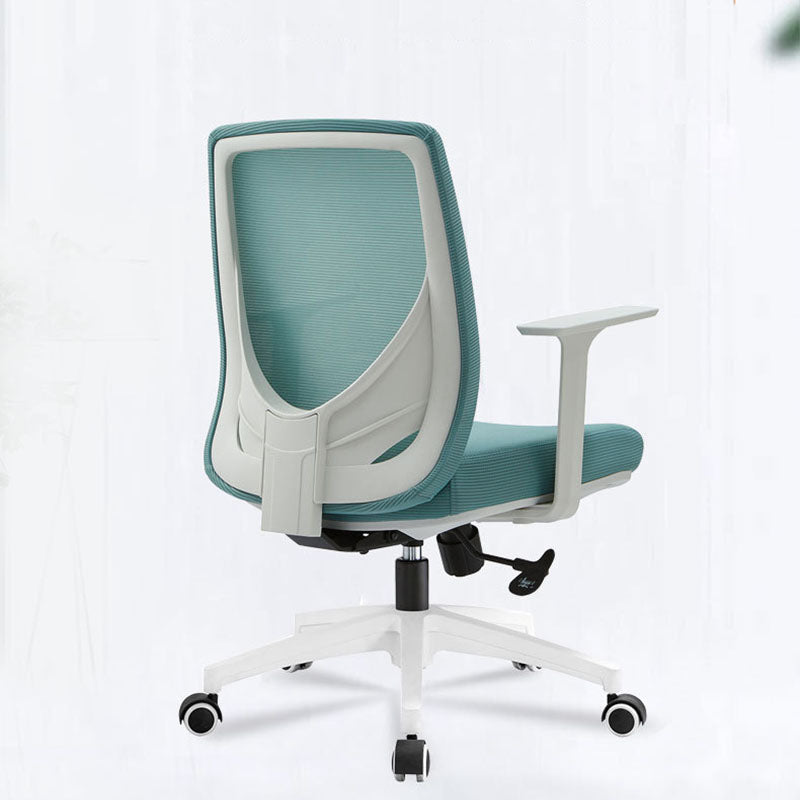 Modern Desk Chair Mesh Computer Chair Mid-Back Chair with Wheels